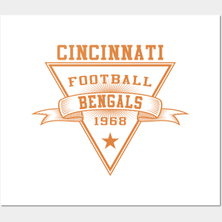 Retro Cincinnati Bengals Posters and Art